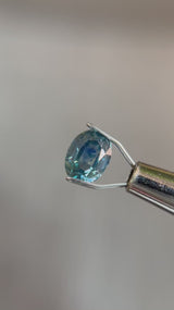 2ct 7.8x6.0x4.5mm OVAL BRILLIANT CUT TEAL MONTANA SAPPHIRE