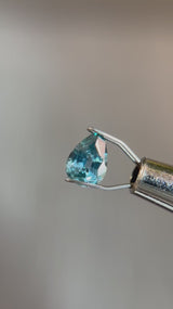 0.78ct 6.9x4.9x3.1mm PEAR BRILLIANT CUT TEAL MONTANA SAPPHIRE