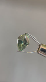 1.03ct GEOMETRIC CUT GREEN MONTANA SAPPHIRE