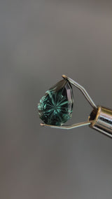 1.38ct 9.7x6.8mm PEAR CUT TEAL TOURMALINE