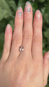 2ct LONG CUSHION CUT MORGANITE