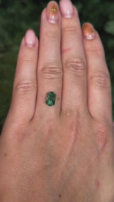 1.93ct 10x5.7mm RUPEE CUT TEAL TOURMALINE