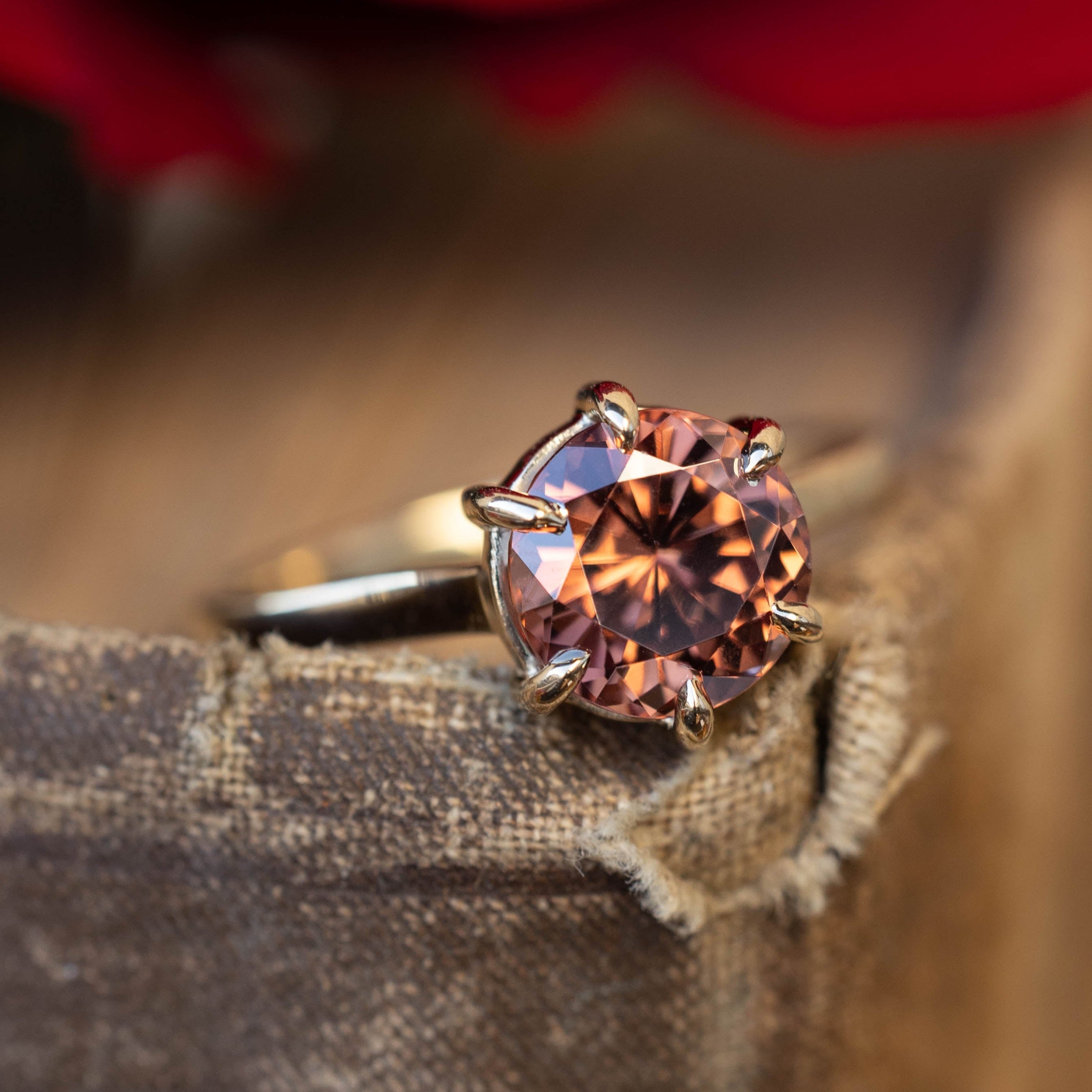 "Rena" - Claw Prong Solitaire Engagement Ring - Mounting Only - Select Your Own Stone-Staghead Designs