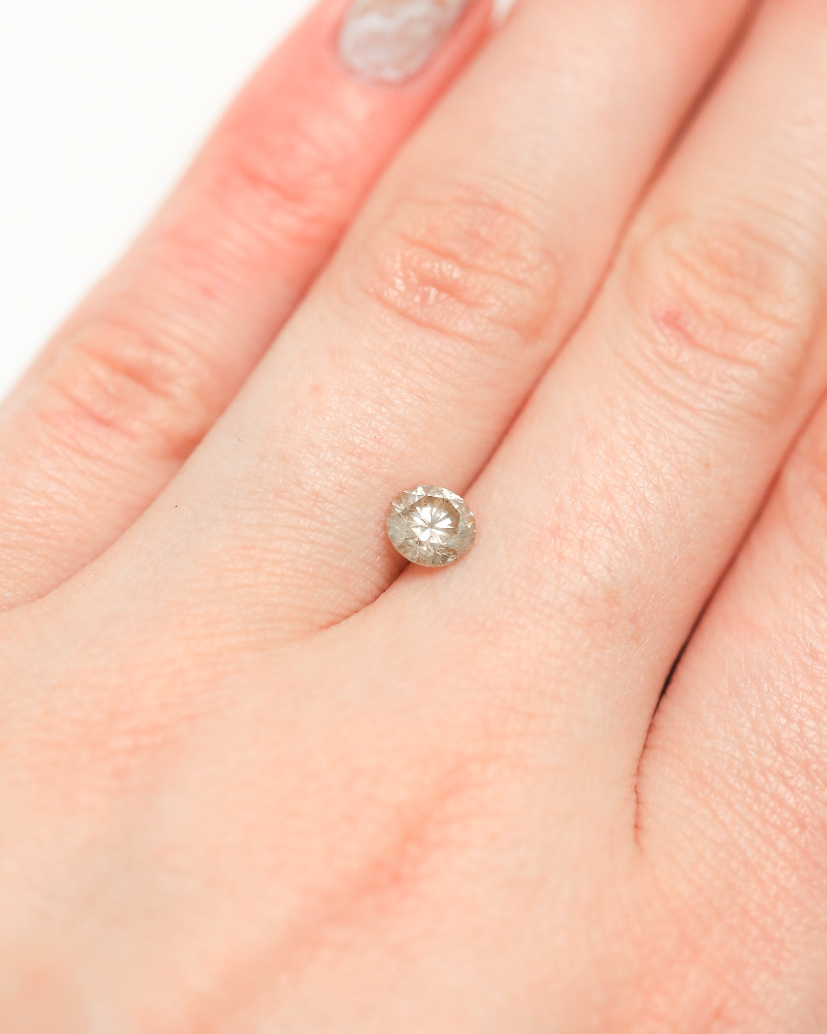 0.68ct 5.55mm BRILLIANT ROUND CUT CHAMPAGNE DIAMOND-7