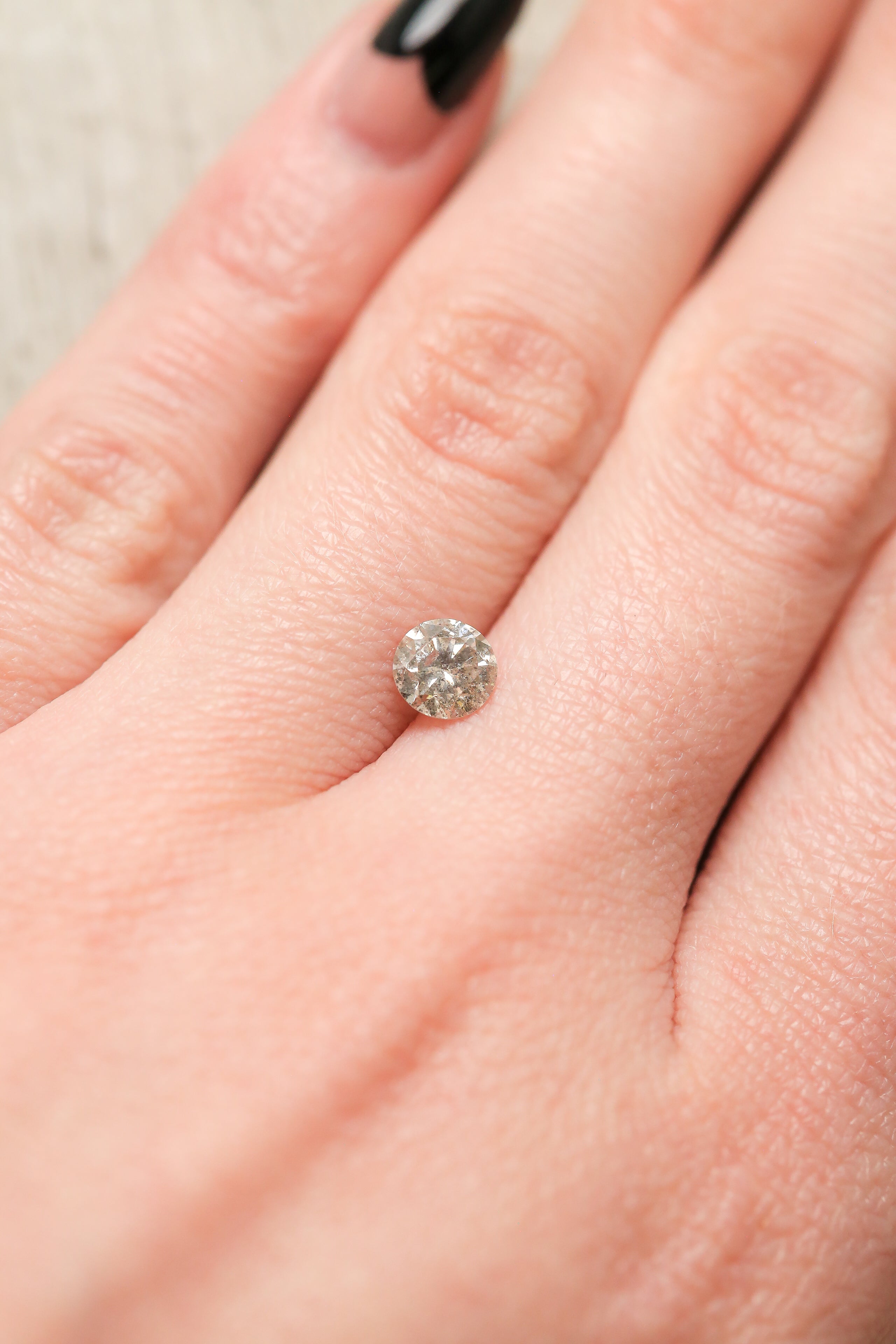 0.70ct 5.61mm ROUND BRILLIANT CUT CHAMPAGNE DIAMOND-3