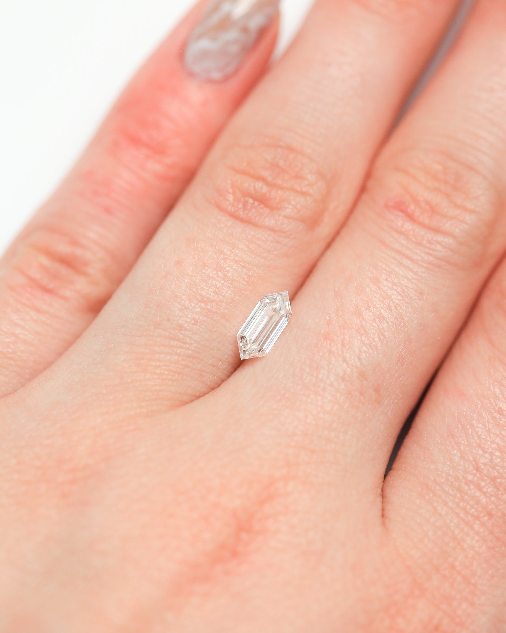 "FLORENTINE" - HEXAGON STEP-CUT SI1 E CANADIAN DIAMOND-7