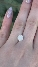 "CLAUDINE" - ROUND BRILLIANT CUT FANCY WHITE DIAMOND