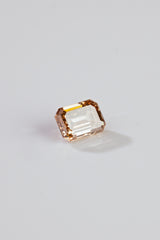 "MELORA" - EMERALD CUT CHAMPAGNE DIAMOND-2