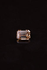 "MELORA" - EMERALD CUT CHAMPAGNE DIAMOND-4