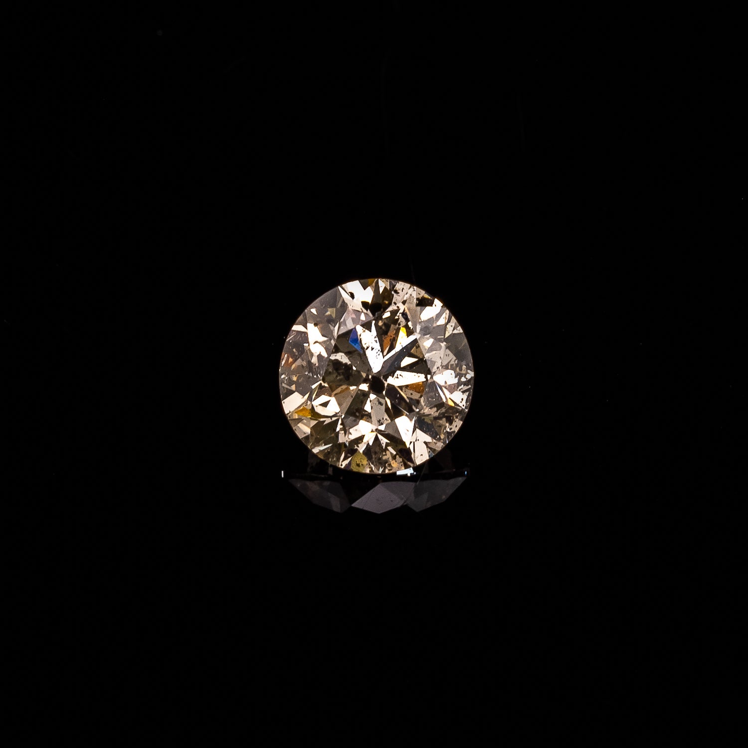1.01ct 6.25mm ROUND BRILLIANT CUT CHAMPAGNE DIAMOND-4