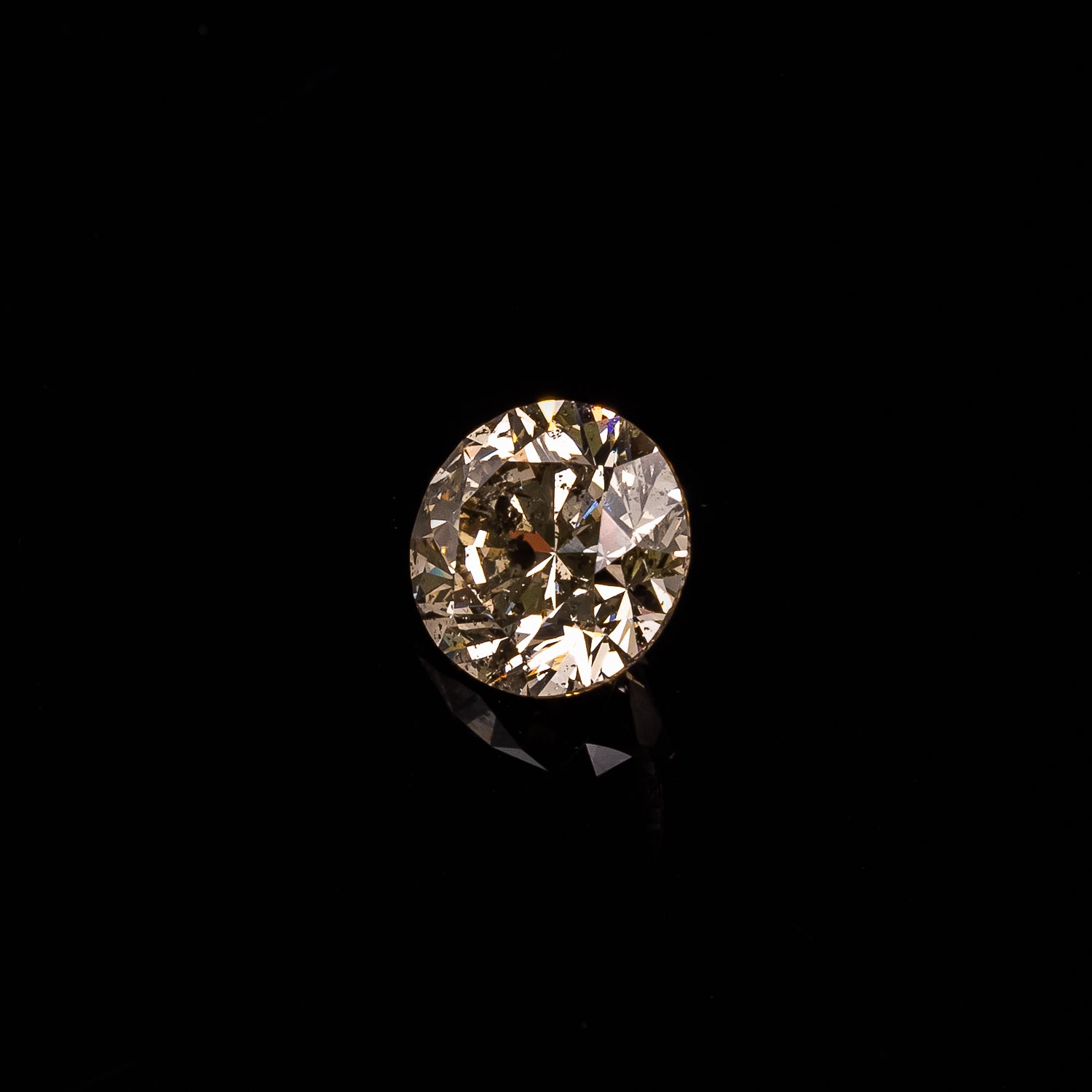 1.01ct 6.25mm ROUND BRILLIANT CUT CHAMPAGNE DIAMOND-5