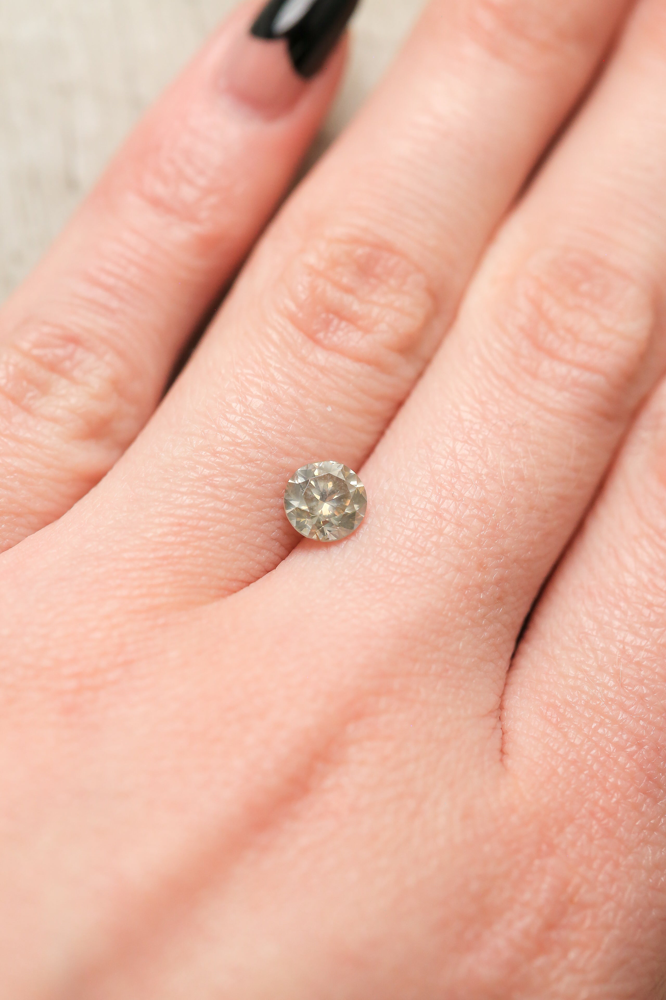 1.01ct 6.06mm ROUND BRILLIANT CUT CHAMPAGNE DIAMOND-3