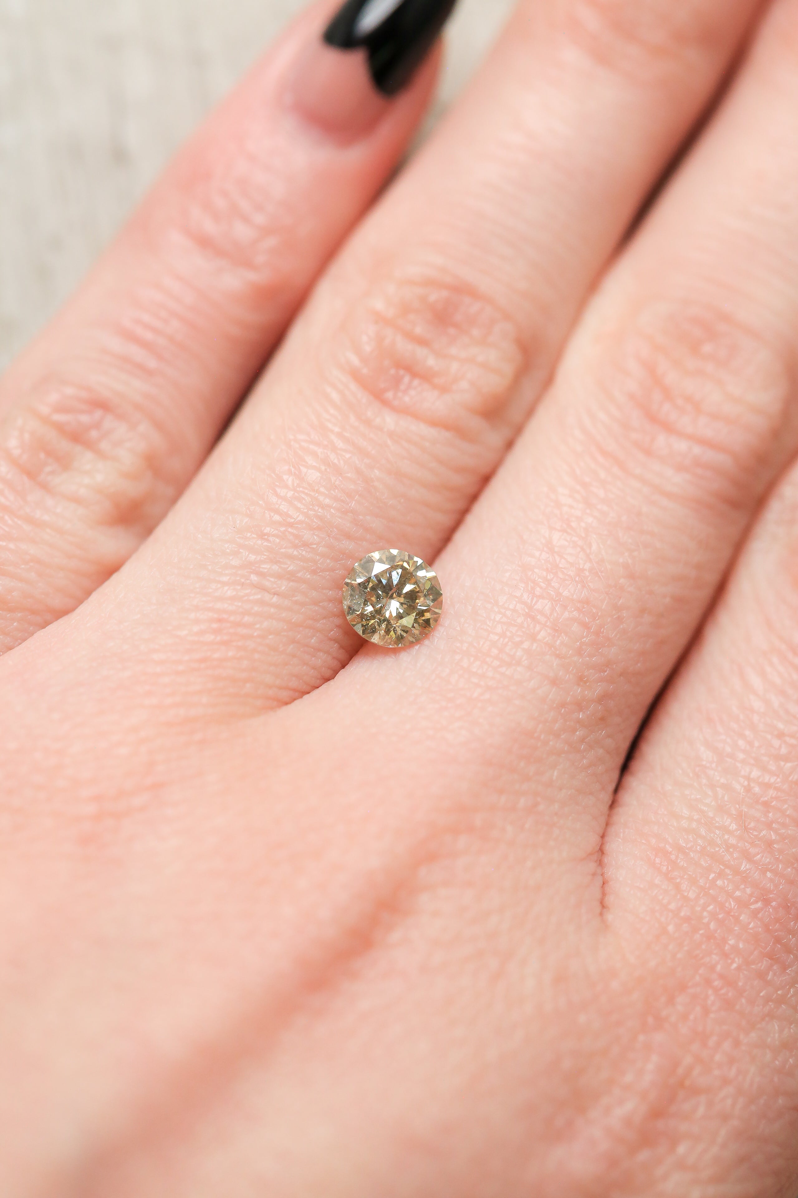 1.01ct 6.11mm ROUND BRILLIANT CUT CHAMPAGNE DIAMOND-3