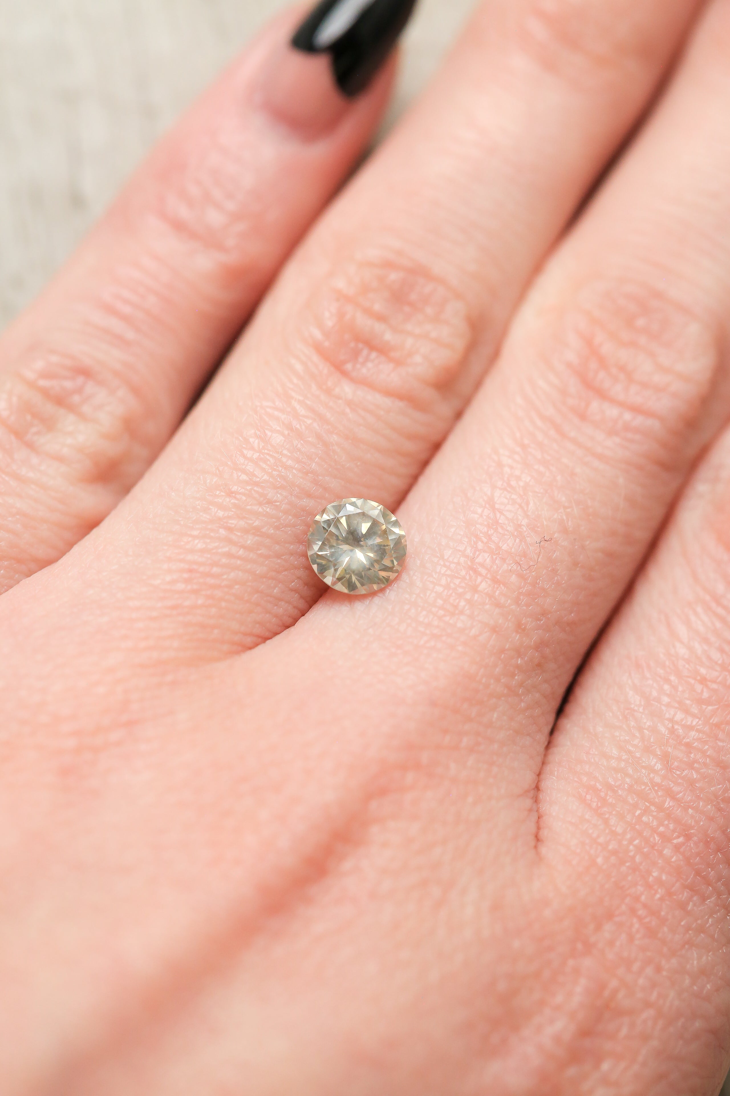 1.08ct 6.53mm ROUND BRILLIANT CUT CHAMPAGNE DIAMOND-3