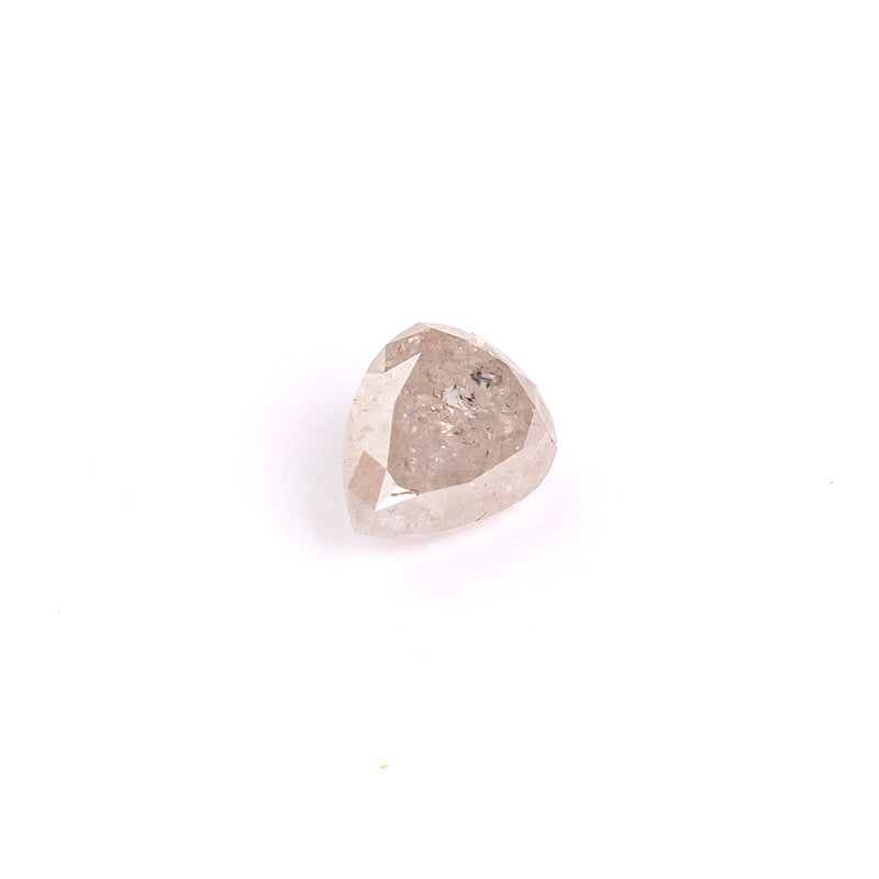 1.12ct 7.27x5.70mm PEAR DOUBLE CUT SALT & PEPPER DIAMOND