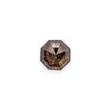 1.77ct 7.29mm OCTAGON ROSE CUT SALT & PEPPER DIAMOND