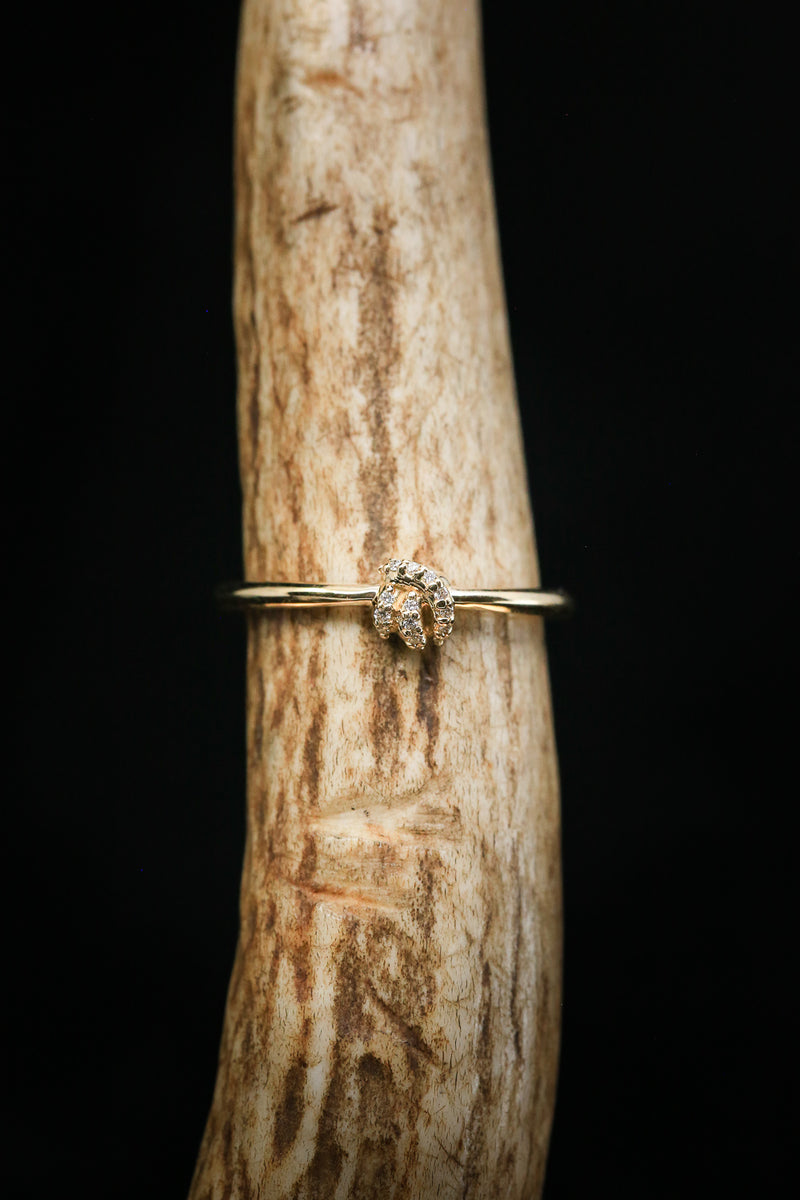 DAINTY KNOT & DIAMOND ACCENTED RING