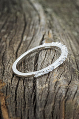 BAGUETTE & ROUND DIAMOND ACCENTS STACKING BAND