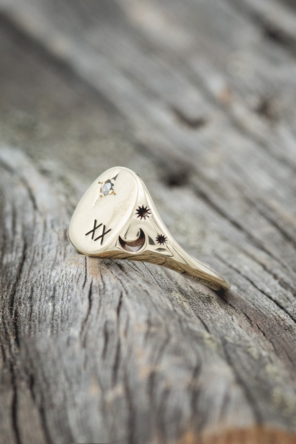 CUSTOM ENGRAVED CLASS RING / CUSTOM SIGNET RING-7