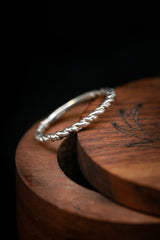 Twisted Silver Stacking Band - Staghead Designs