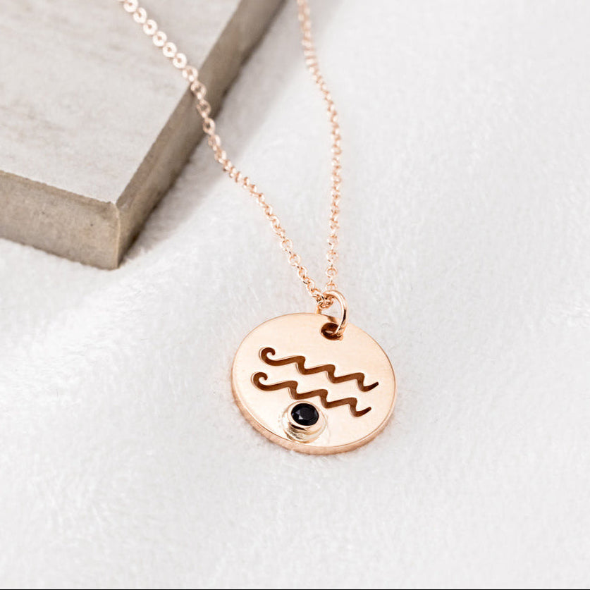 AQUARIUS ZODIAC CONSTELLATION NECKLACE-2