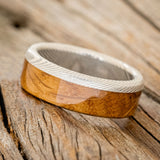 "EZRA" - WHISKEY BARREL OAK WEDDING BAND - READY TO SHIP-10