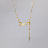 ADJUSTABLE THREADER ROLO CHAIN NECKLACE