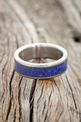 MATCHING SET OF LAPIS LAZULI & IRONWOOD WEDDING BANDS-11