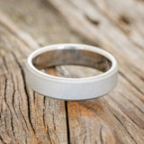 SANDBLASTED WEDDING BAND RING - READY TO SHIP-3