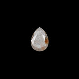 "GEMMA" - PEAR-SHAPED CALICO SALT & PEPPER DIAMOND-7