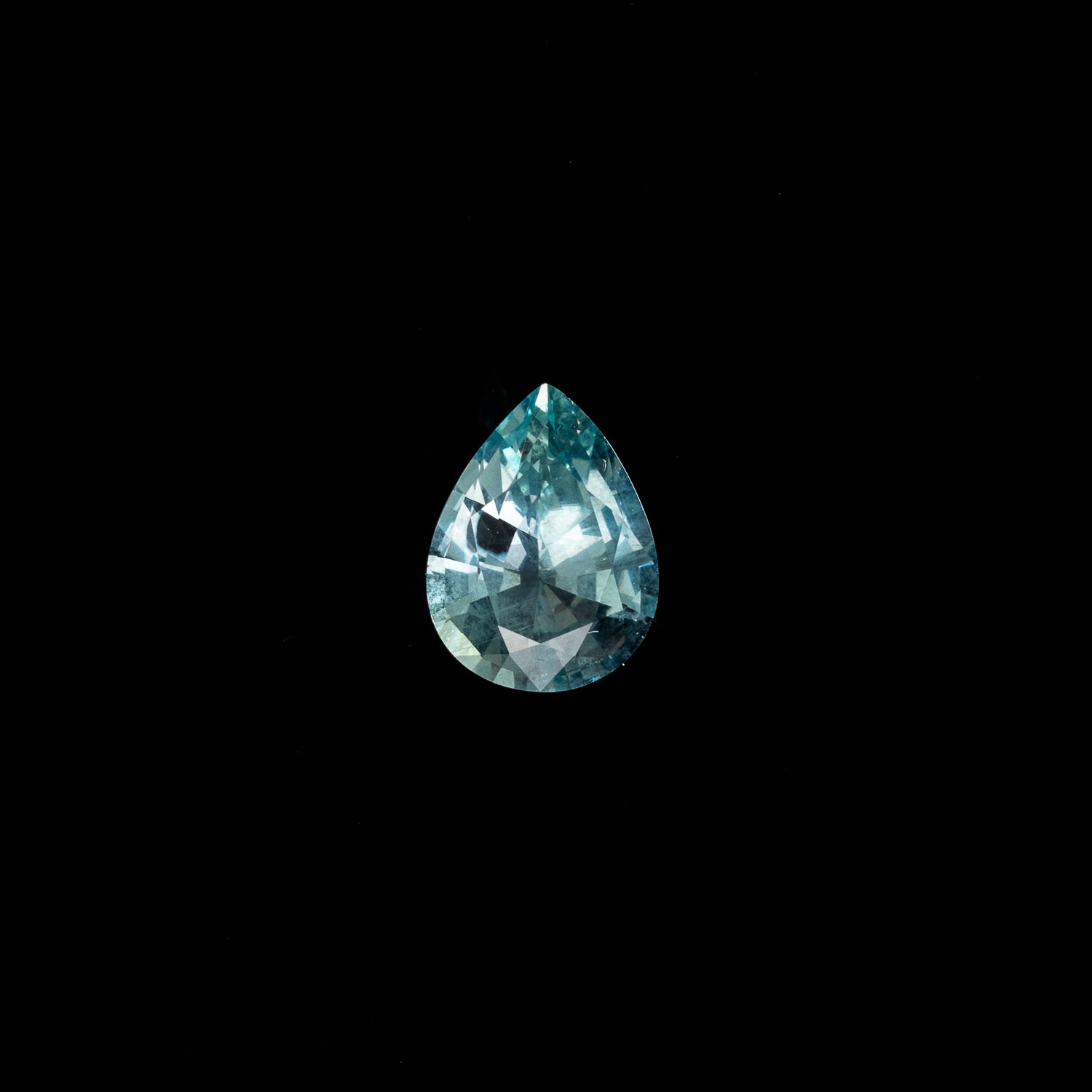 "KALISPELL" - PEAR CUT TEAL MONTANA SAPPHIRE-4
