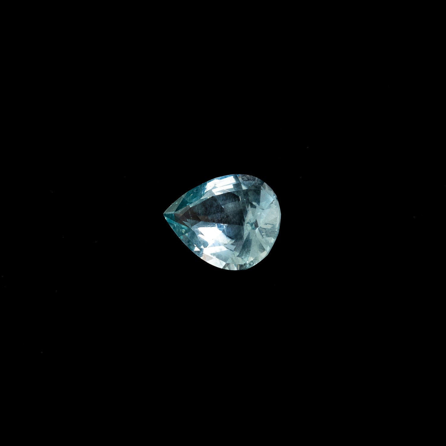 "KALISPELL" - PEAR CUT TEAL MONTANA SAPPHIRE-5