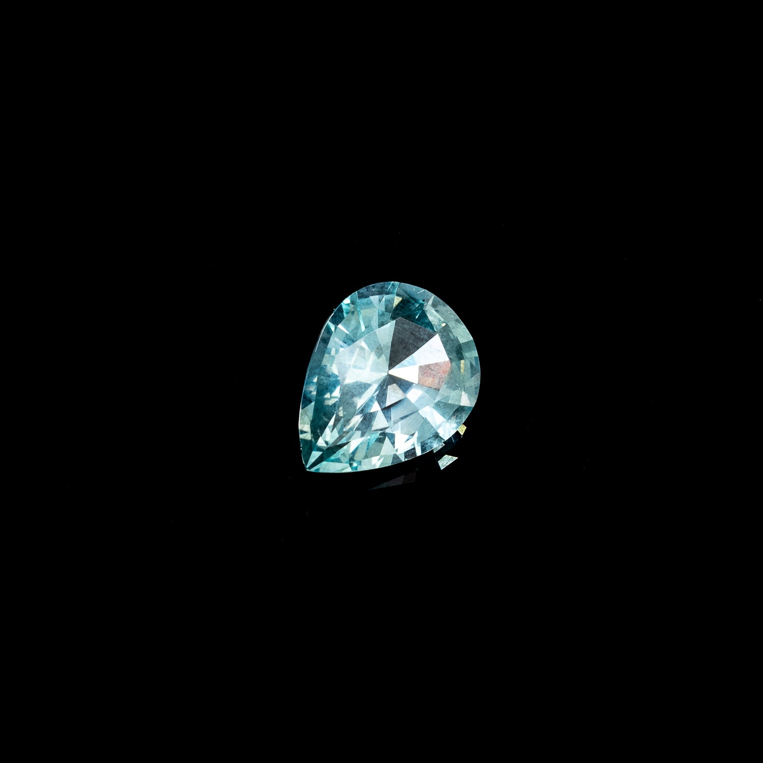 "KALISPELL" - PEAR CUT TEAL MONTANA SAPPHIRE-6