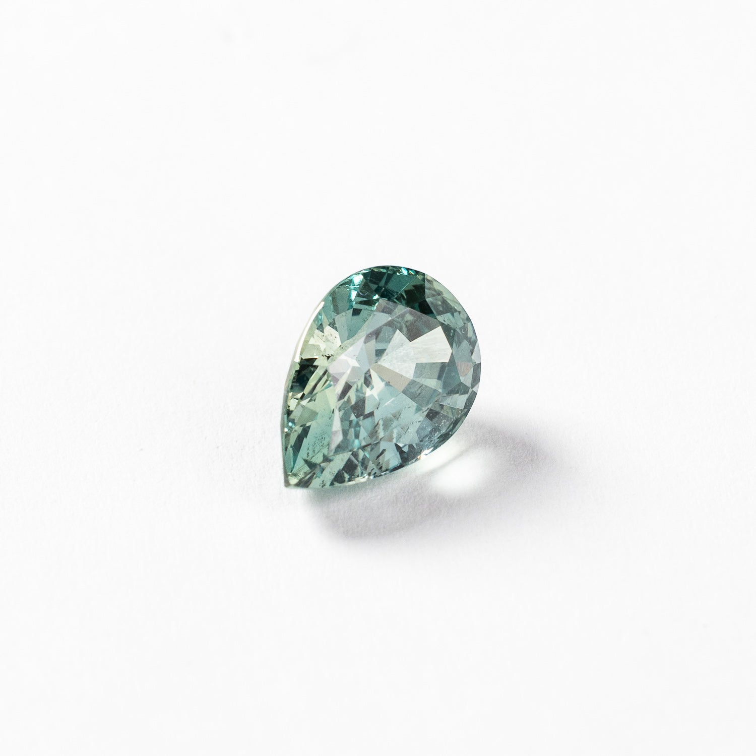 "MISSOULA" - PEAR CUT GREEN MONTANA SAPPHIRE-2