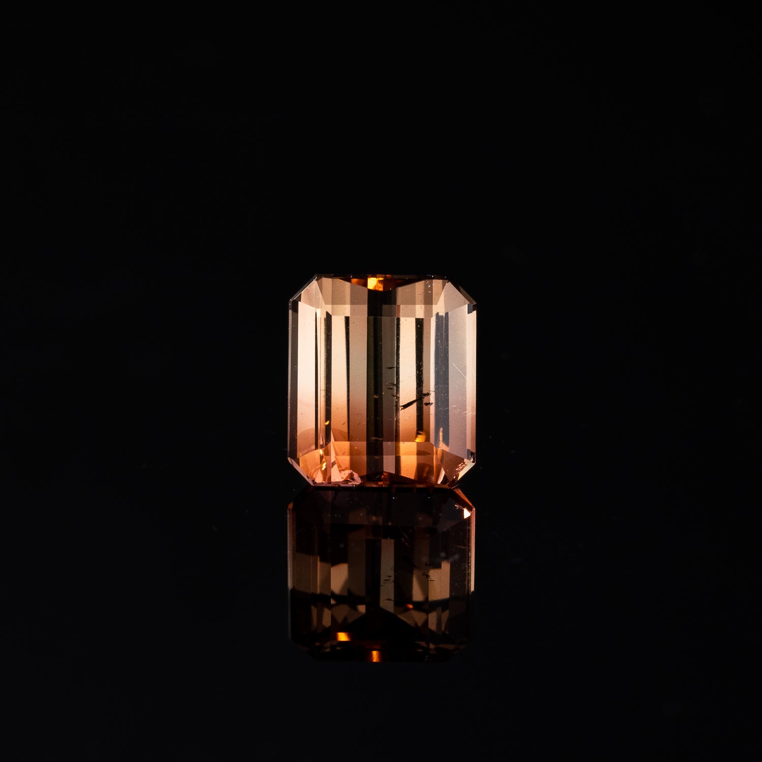 "SERENITY" - EMERALD CUT BI-COLOR TOURMALINE-5