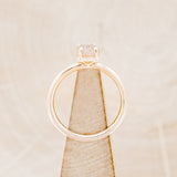 "AURUM" - LATTICE SUNSTONE SOLITAIRE ENGAGEMENT RING