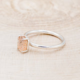 "AURUM" - LATTICE SUNSTONE SOLITAIRE ENGAGEMENT RING-10