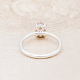 "AURUM" - LATTICE SUNSTONE SOLITAIRE ENGAGEMENT RING-12