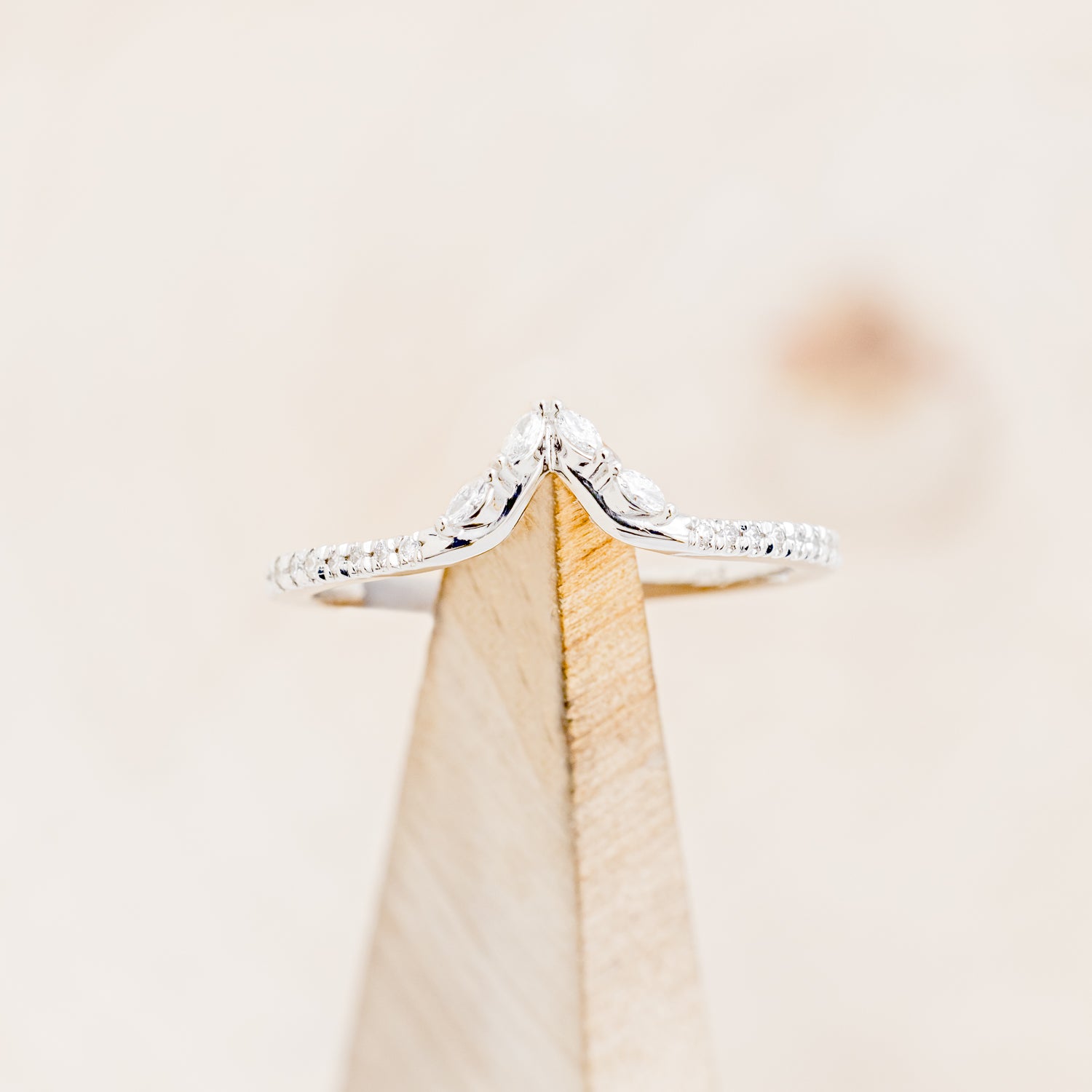 "NORTH STAR" - ROUND CUT TANZANITE ENGAGEMENT RING WITH DIAMOND ACCENTS & TRACER-12