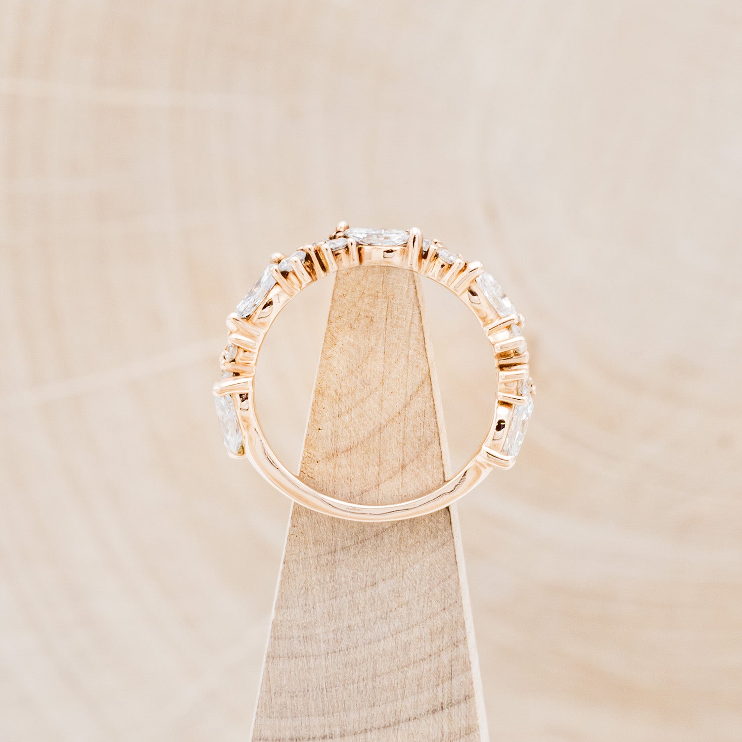 ANNIVERSARY BAND WITH MARQUISE DIAMOND ACCENTS-6