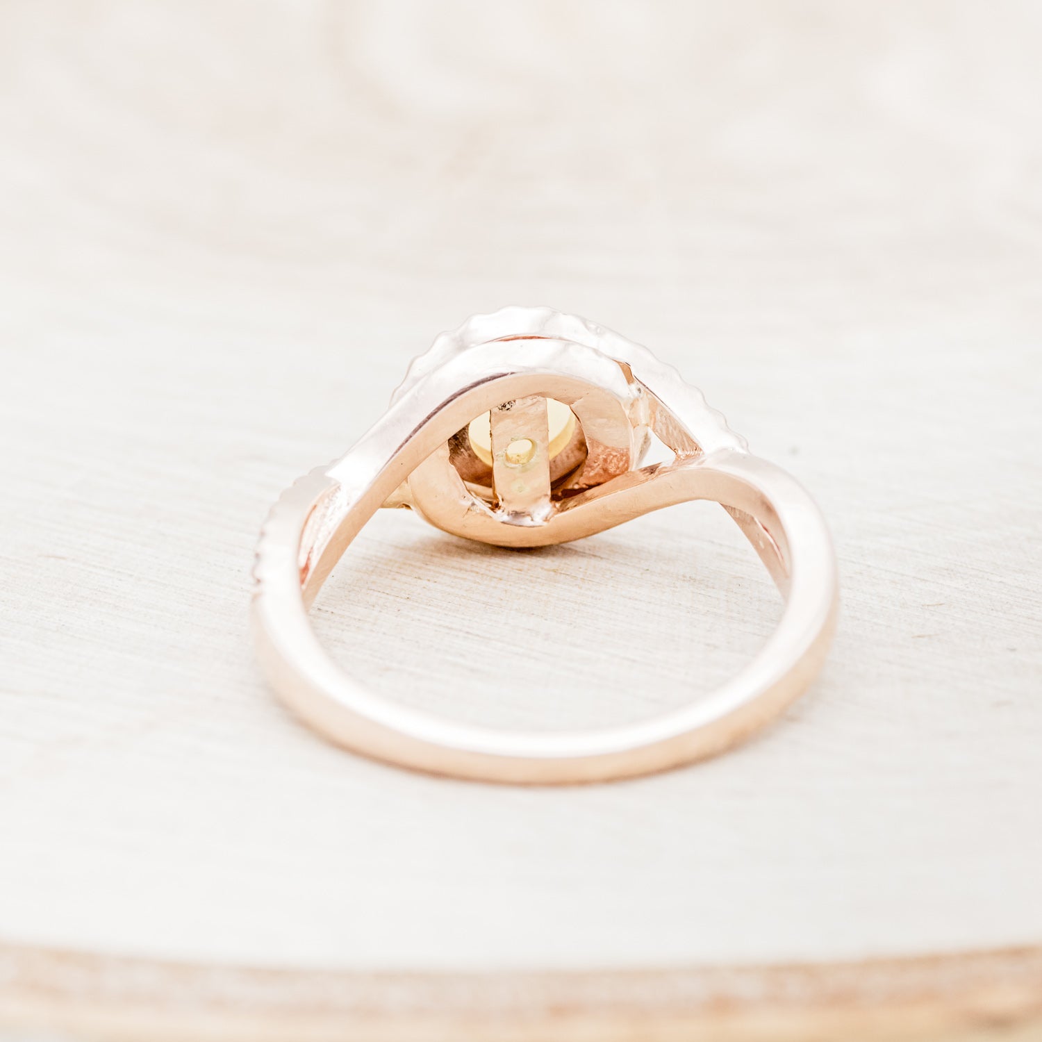 "MABLE" - BYPASS-STYLE OPAL ENGAGEMENT RING WITH DIAMOND ACCENTS-4