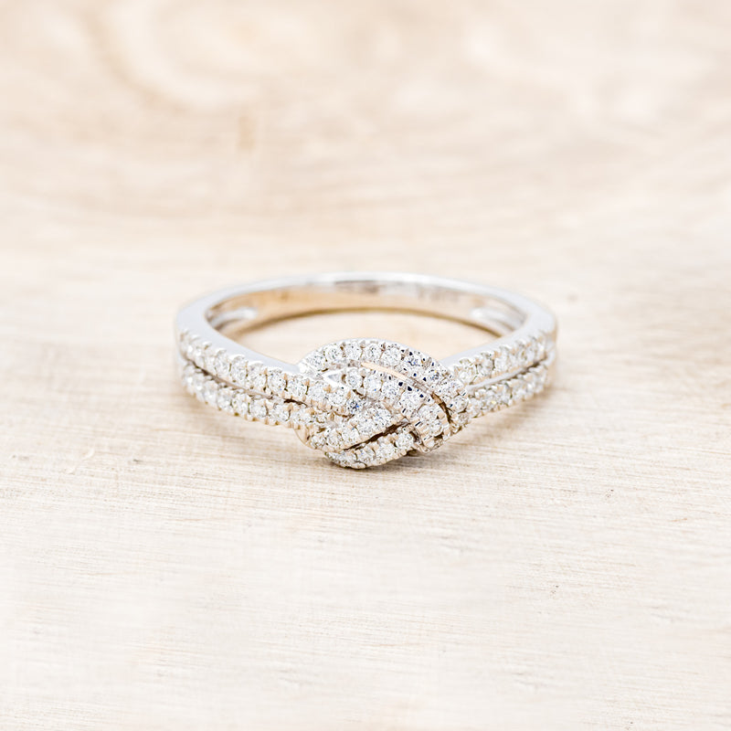 DIAMOND KNOT ACCENTED RING-4