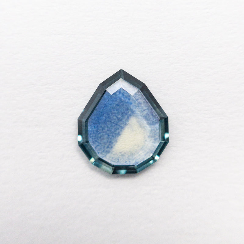 0.73ct 7.75x6.60x1.24mm Geometric Pear Portrait Cut Sapphire 22130-01-Staghead Designs