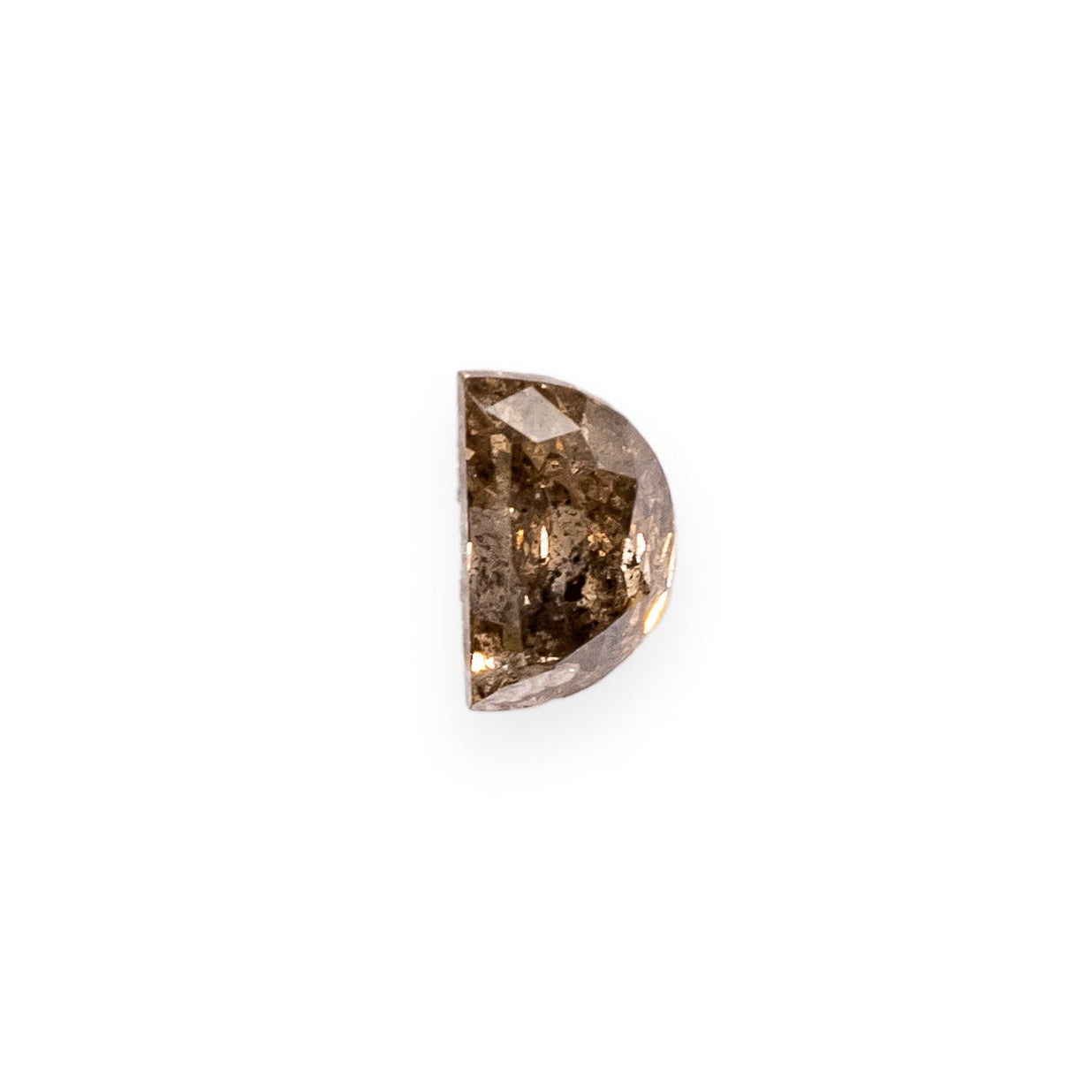 0.28ct 4.71x2.82mm HALF MOON DOUBLE CUT SALT & PEPPER DIAMOND-2