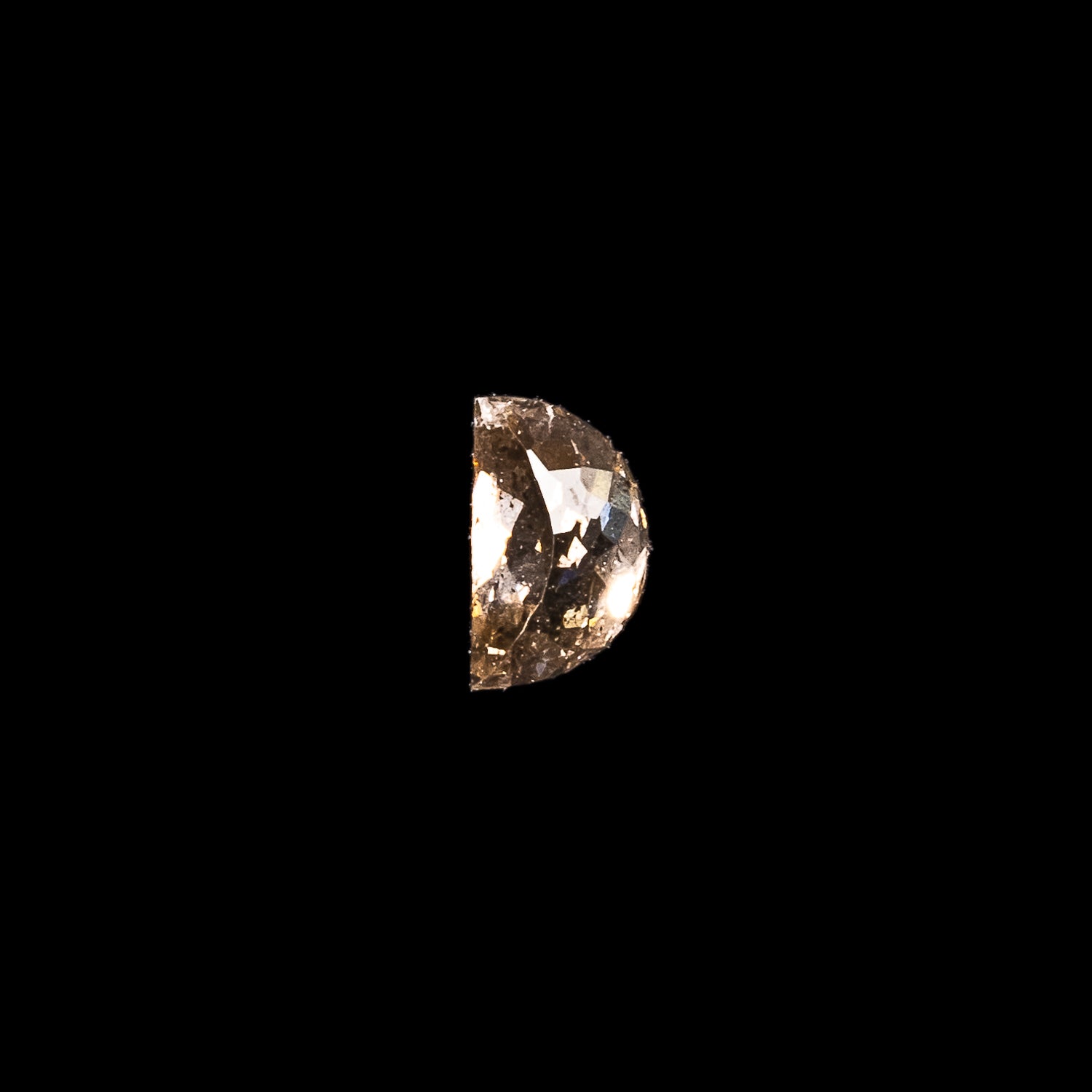 0.28ct 4.71x2.82mm HALF MOON DOUBLE CUT SALT & PEPPER DIAMOND-3