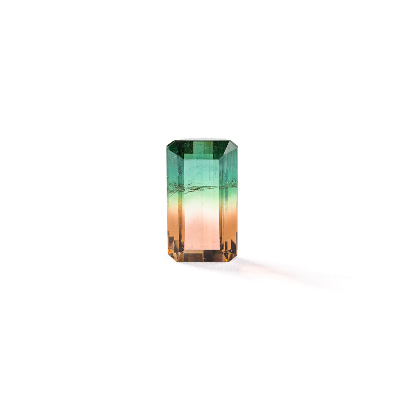 "THALIA" - EMERALD CUT BI-COLOR TOURMALINE-1