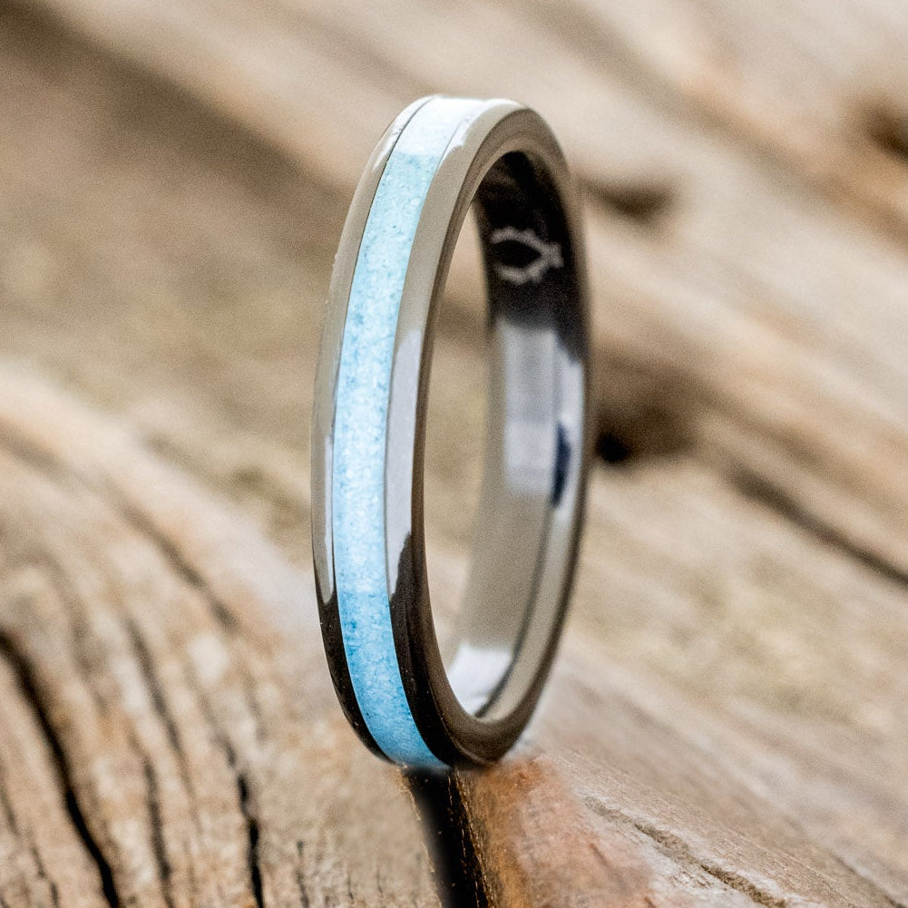 "ETERNA" - TURQUOISE STACKING BAND-11