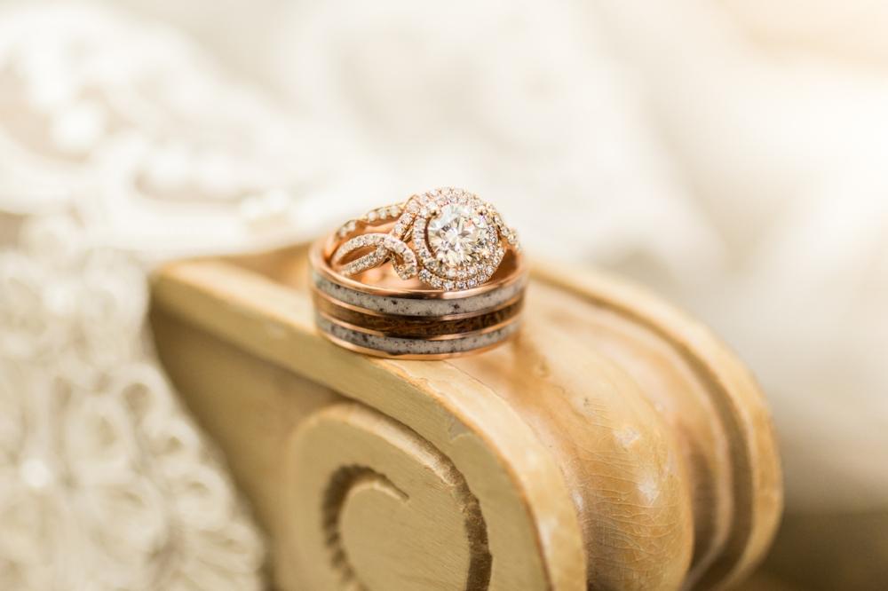 "RIO" - WHISKEY BARREL OAK & ANTLER WEDDING RING-10