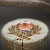 "RAINIER" IN SPALTED MAPLE & FIRE-TREATED BLACK ZIRCONIUM (available in silver, black zirconium, damascus steel & 14K white, yellow, or rose gold) - Staghead Designs - Antler Rings By Staghead Designs
