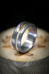 "VERTIGO" - OFFSET SPALTED MAPLE WEDDING BAND - READY TO SHIP-10